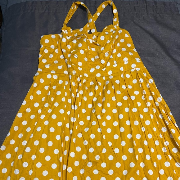 Myrtlewood of California Dresses & Skirts - Mustard Colored Polka Dot Dress by Myrtlewood 4x